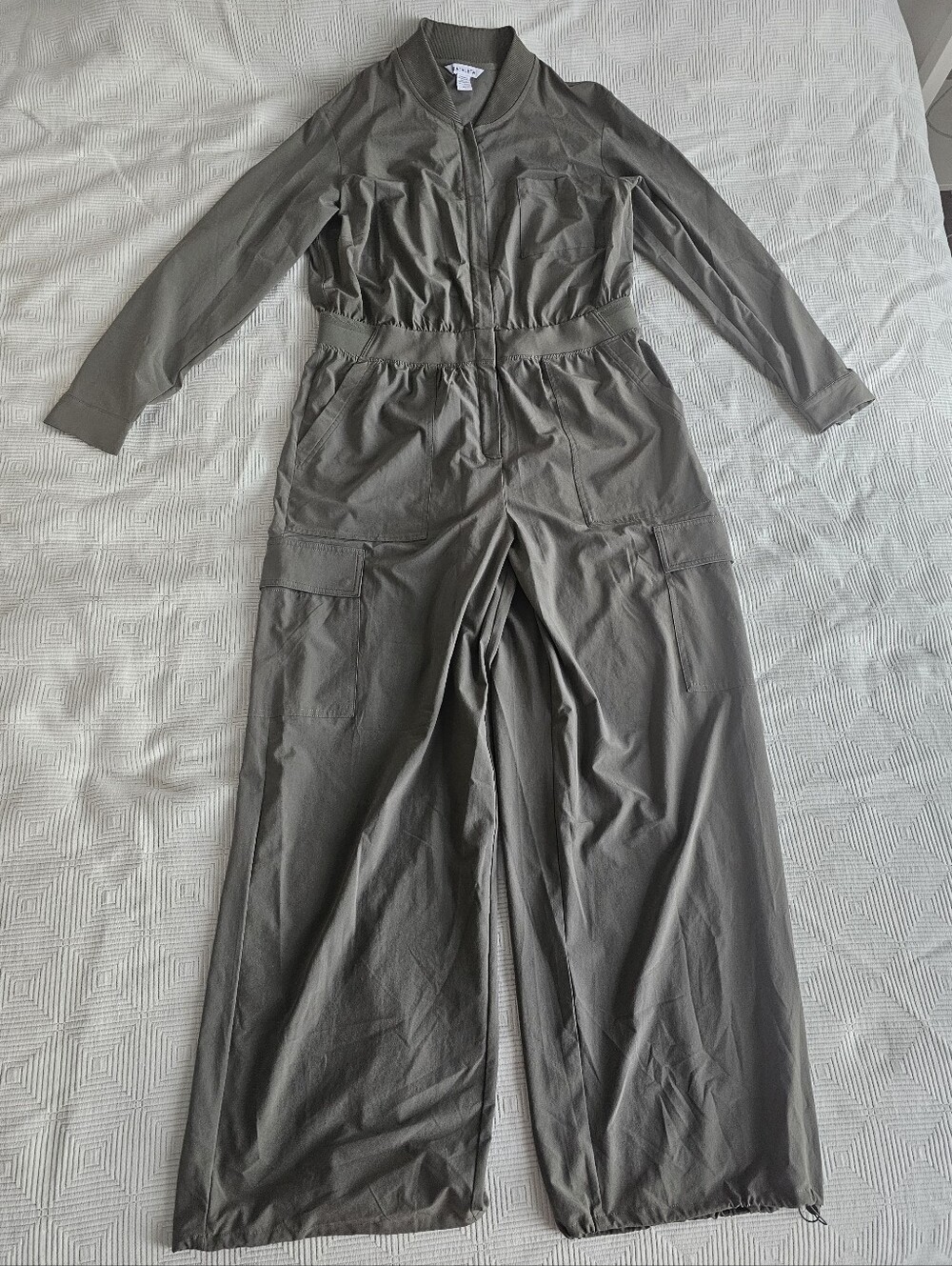 Athleta Women's Utility Cargo Jumpsuit - Olive Green